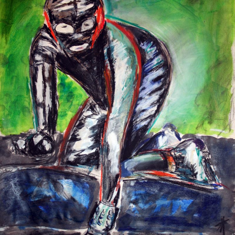 26 nude art "Fetisch", Mischtechnik, DIN A 2