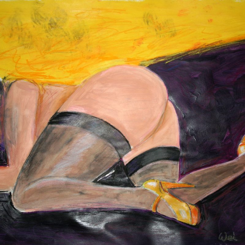31 nude art "Yvette", Mischtechnik, DIN A 2