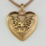 Herzanhänger Butterfly - exklusiver Silberanhänger - Herzanhänger - Schmetterling – Herz-Schmetterling - Gotik - Kult