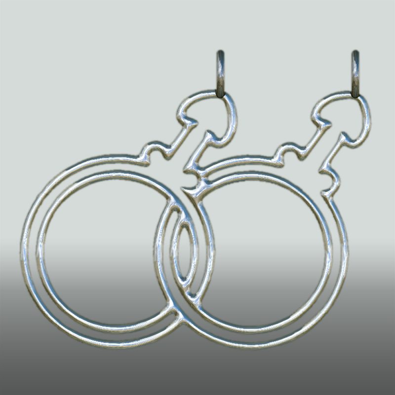 Gender Anhänger Mann +Mann 2