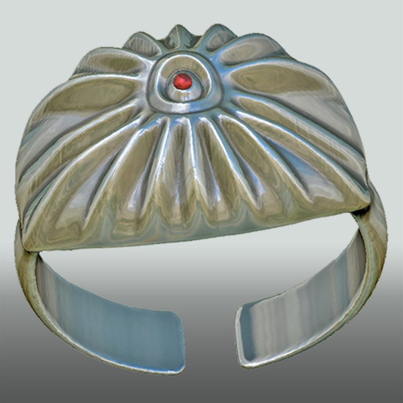 Erotikschmuck, Ring Waves mit Rubin, Ansicht 1