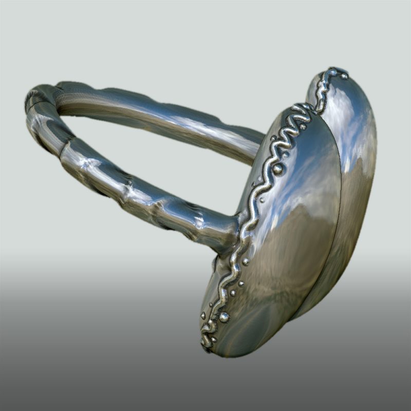 Erotikschmuck, Ring Coco de mer silber, Ansicht 2