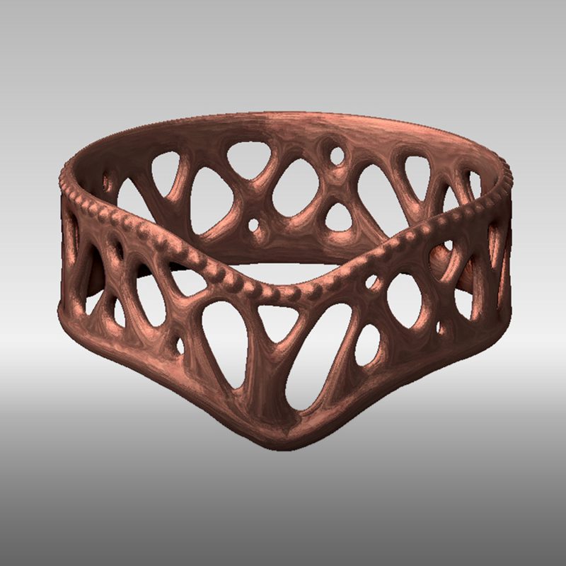 Organic Ring 2 - bronze