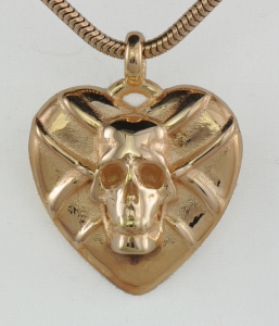 Herzanhänger Skull/Sword – extravaganter Silberanhänger – Herzanhänger – Schmetterling – Herz-Totenkopf – Gotik – Kult