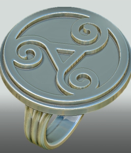 Triskele Ring – Erotikschmuck – keltischer Schmuck – Celtic – Triskele – BDSM – erotic jewelry